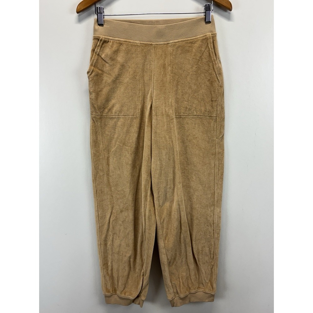 Pact Pure Velour Relaxed Sweatpants Womens S Sesame Lounge Organic Cotton Casual